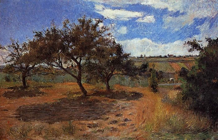 Apple-Trees in Blossom. Paul Gauguin 1879. 