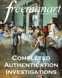 Artist attribution and authenticity investigations