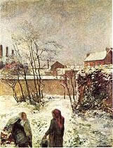 Le jardin en hiver, Rue Carcel. The Garden in Winter - Paul Gauguin