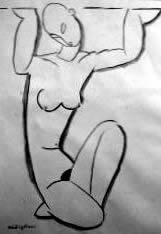 Fake Modigliani drawing.