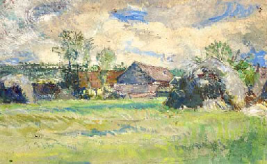 Paysage de campagne Paul Gauguin 1879