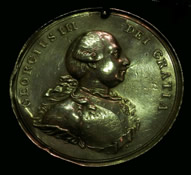 George III England Indian peace medal