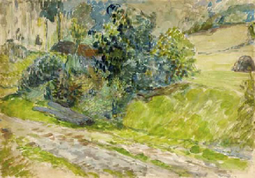 Study of vegetation. Paul Gauguin 