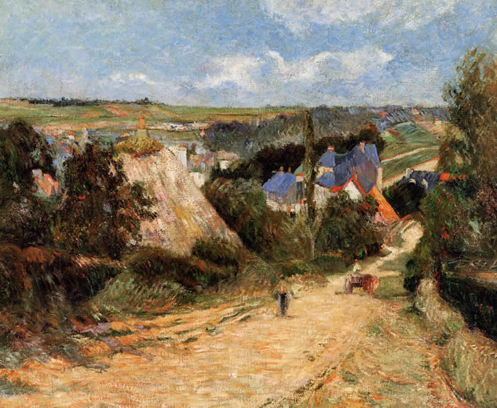 View of Osny Paul Gauguin 1883. 