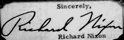 Fake Nixon Autograph