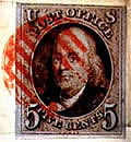 Benjamon Franklin 5 cent Stamp