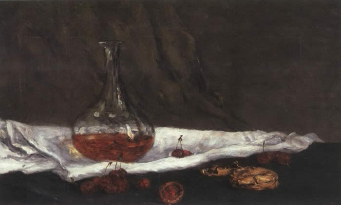Cerises et carafon - Paul Gauguin