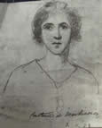 BSketch of a young woman by Constance Markiewicz.
