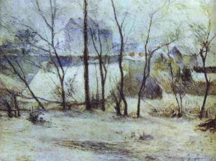 Snow At Vaugirard II&nbsp;- Paul Gauguin 