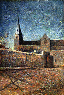 Church of Vaugirard at night. Paul Gauguin
