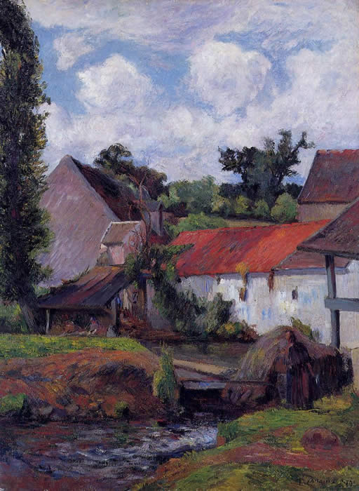 Farm in Osny. Paul Gauguin