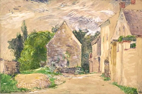 Une cour de ferme&nbsp;- Paul Gauguin