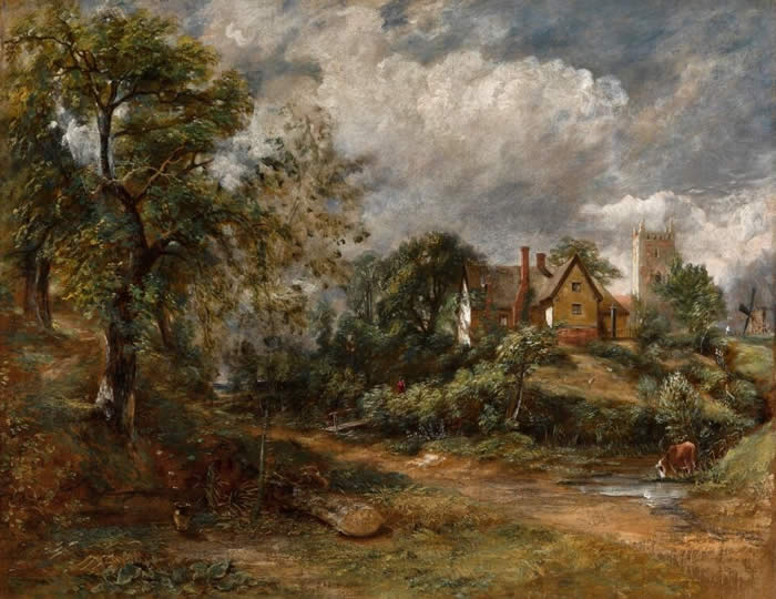 John Constable oil on canvas titled The Glebe Farm, c. 1830