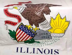Illinois flag.