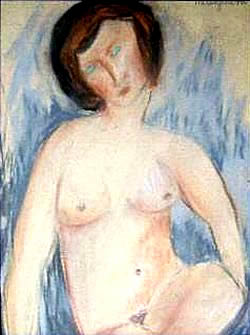 Modigliani drawing fake nude