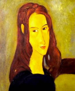 Modern Modigliani fake portrait.