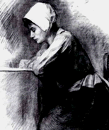 Piet Mondriaan Girl Writing