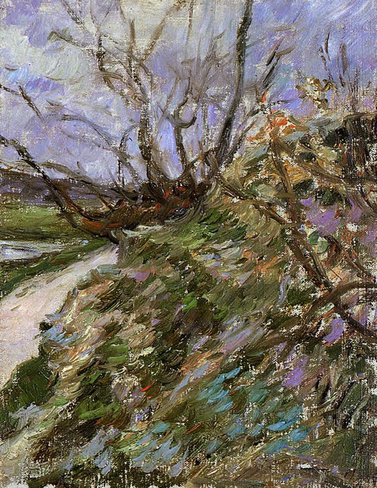 River Bank in Winter (study) Paul Gauguin 