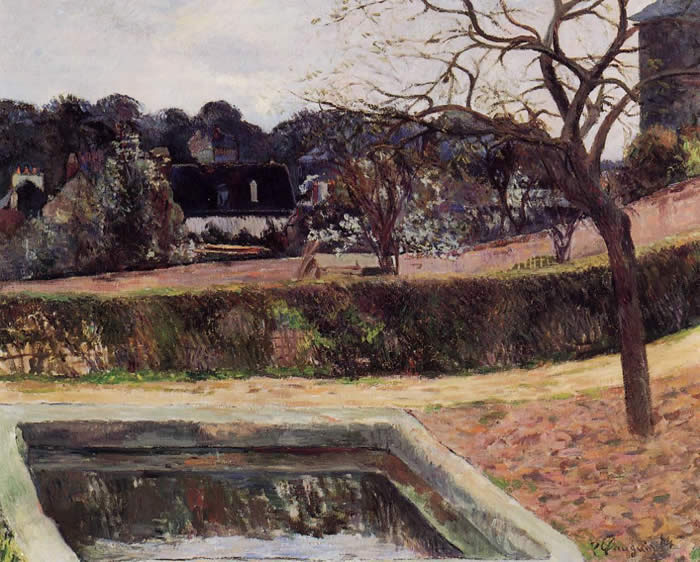 Square basin (the pond) Paul Gauguin 